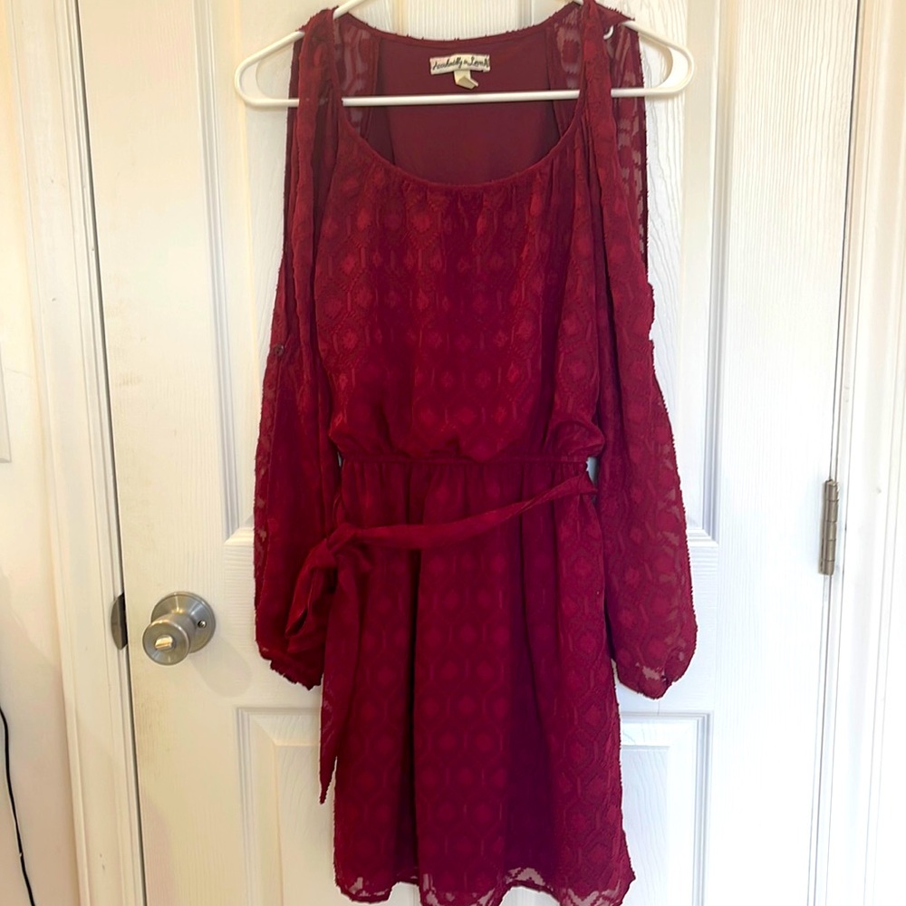 Accidentally in Love ❤️ Burgundy Dress Size Small